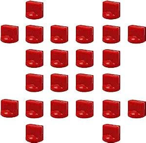 IKN 24pcs Plastic Flat Flush Amplifier Knobs Effect Pedal Knobs, Red : Amazon.ca: Everything Else