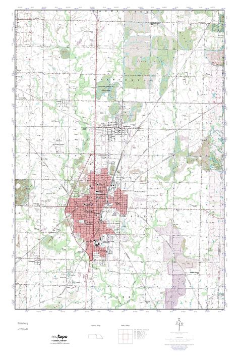 MyTopo Pittsburg, Kansas USGS Quad Topo Map