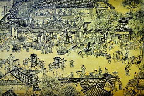 View Part Replica Painting River Qingming Festival Riverside Scene Qingming | Painting, Scene ...