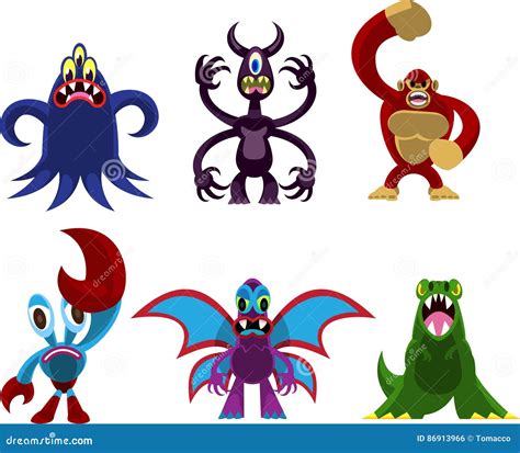 Giant Monster Cartoon Set Stock Photo | CartoonDealer.com #86913966