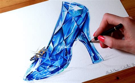 Cinderella Glass Slipper Drawing at GetDrawings | Free download