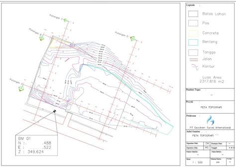 Peta Kontur Topografi - Geochem Survey