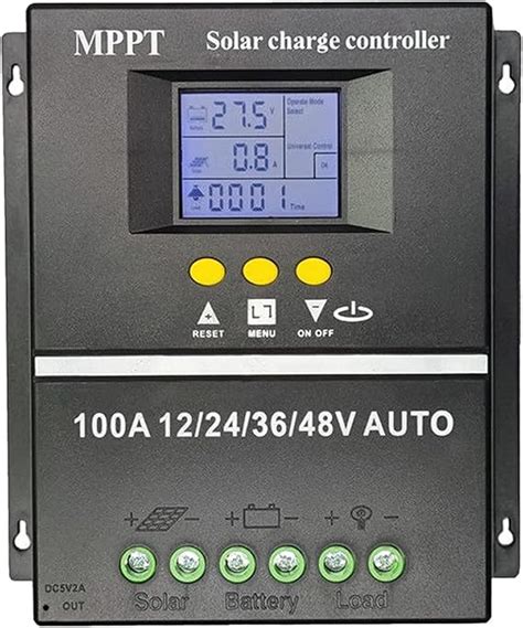 Solar Charge Controller 100A/80A/60A MPPT/PWM Solar Charge Controller 12V/24V/36V/48V Auto ...