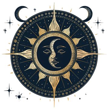 Planet Sun Moon Astronomic Occult Astrologic Symbol, Astrology, Occult ...