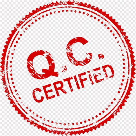 Q.C. certified logo, Rubber stamp, Seal, animals, text, logo png | PNGWing