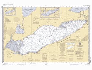 Lake Erie Depth Map