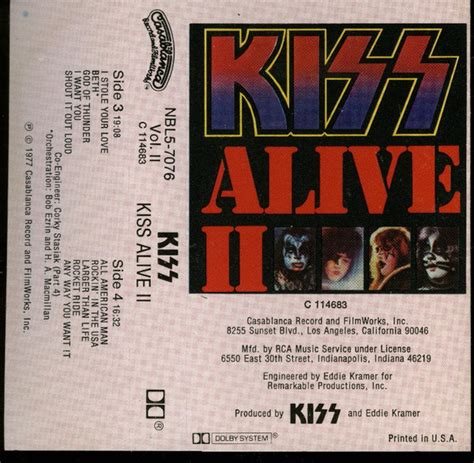 Kiss - Alive II (Cassette) | Discogs