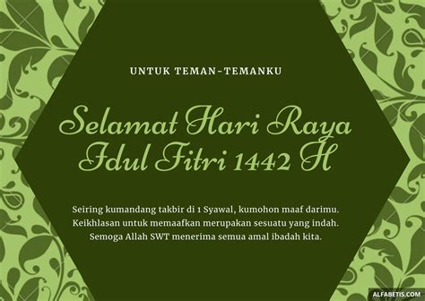 Contoh Kartu Ucapan Lebaran 2022 - IMAGESEE