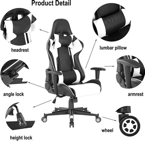 Black and white gaming chair - IT Saves