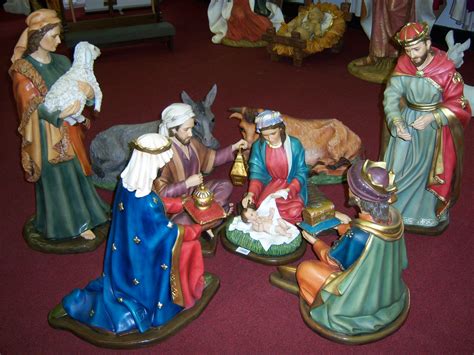 Outdoor Nativity Set #33A 33" Scale, 9 Piece - McKay Church Goods