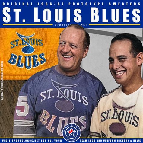 St Louis Blues Reverse Retro Leak Shows 1966 Prototype Logo on Yellow ...