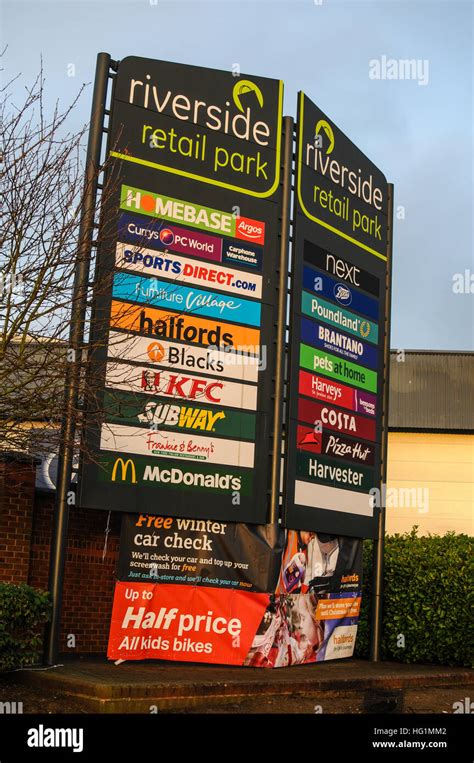 Riverside retail park northampton next poundland brantano hi-res stock ...