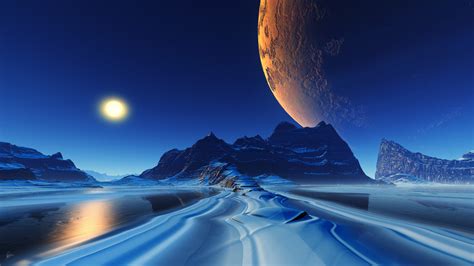 1920x1080 Landscape Cinematic Planets Reflection Laptop Full HD 1080P ...