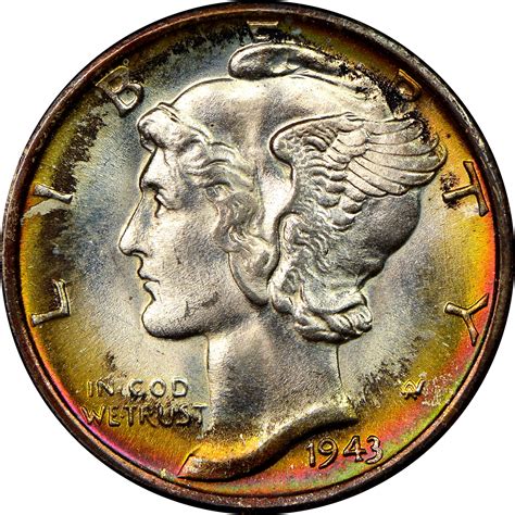 1943 S 10C MS Mercury Dimes | NGC