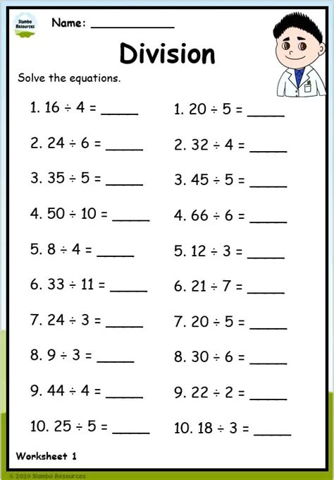 Grade 3 Division Worksheets | Free Printables | Math Worksheets