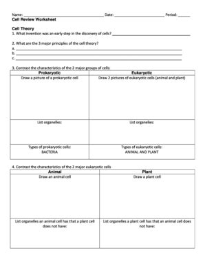 Cell Theory Worksheet 2020-2024 - Fill and Sign Printable Template Online