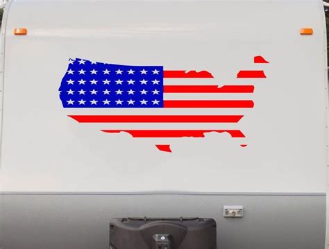 Camper RV Decals USA Flag Replacement Decal Trailer Motorhome Stickers | Rv decals, Rv trailers ...