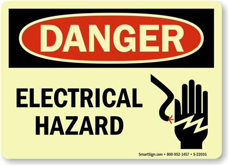 Electrical Hazard Signs | Electrical Hazard Warning Signs