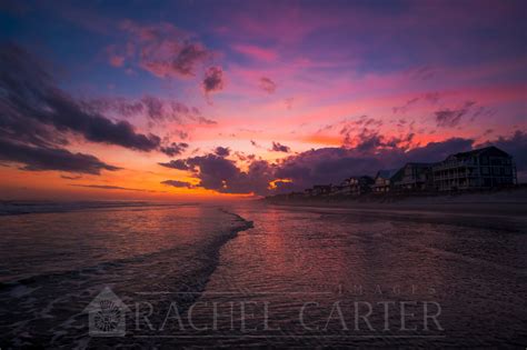 Brilliant Sunset Over North Topsail Beach - RCI + Topsail | Topsail ...