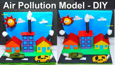 Air Pollution Model Making Using Carboard And Waste, 45% OFF