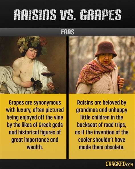 Raisins Vs. Grapes | Cracked.com