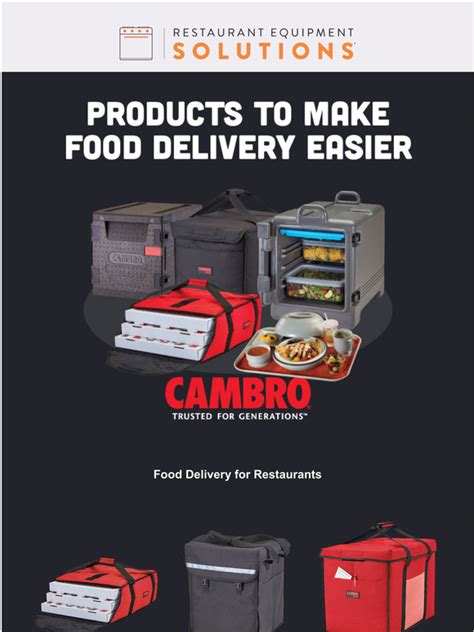 Restaurant Equipment Solutions: Food delivery can be difficult, but it ...