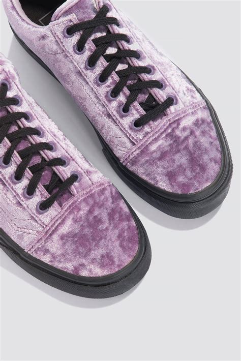 Vans Velvet Old Skool in Purple - Lyst