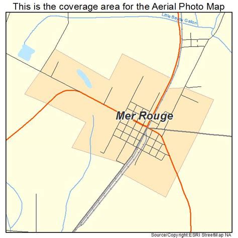 Aerial Photography Map of Mer Rouge, LA Louisiana