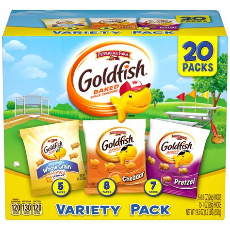 Pepperidge Farm Goldfish Sweet & Savory Crackers, 19.5 oz. Variety Pack ...