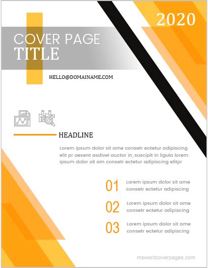 5 Best Professional Cover Page Templates for MS Word | MS Word Cover ...