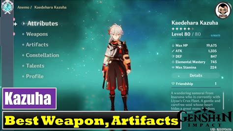 👍 Lv. 80 Kazuha - Best Artifacts, Weapons, Stats, Skills [Gameplay] | Genshin Impact - YouTube