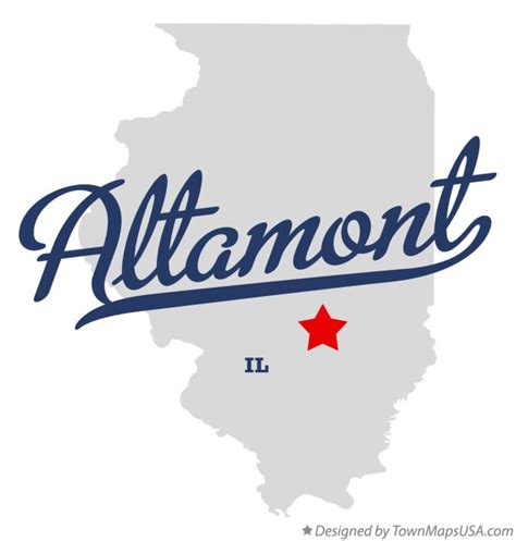 Map of Altamont, IL, Illinois