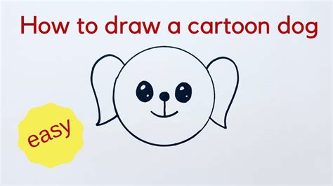 How To Draw A Cartoon Dog Face