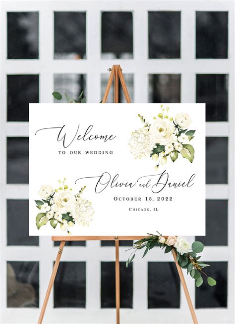 Editable Wedding Signs