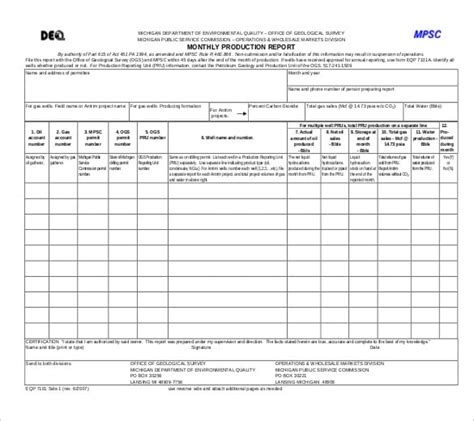 22+ Production Report Templates - Docs, PDF, Word, Pages