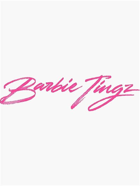 "Barbie Tingz - Nicki Minaj" Sticker by JackAustin | Redbubble | Barbie tattoo, Nicki minaj ...