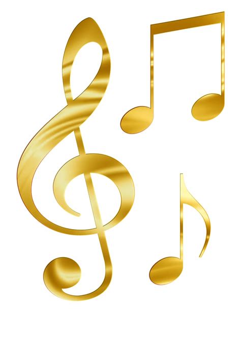 Download High Quality music note clipart gold Transparent PNG Images ...