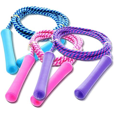 GiftExpress Adjustable Size Colorful Jump Rope for Kids and Teens ...