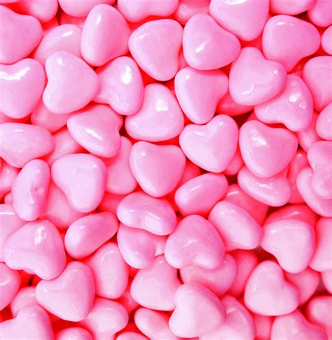 Candy Hearts - Bright Pink - Bulk Candy Store | Pastel pink aesthetic, Baby pink aesthetic, Pink ...