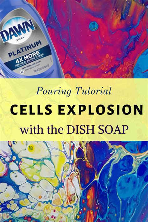 Acrylic Pouring CELLS with Dish Soap - NO silicone! Fluid Art Tutorials with 3 fun and easy ways ...