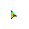 Rainbow PinWheel Animated Mouse Cursor Set - Windows Skin Packs