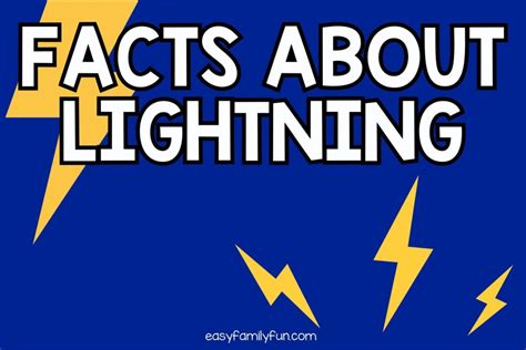 79 Electrifying Facts about Lightning [Free Fact Cards]