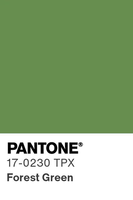 Pantone Color Chart Green