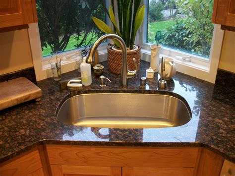 awesome single square corner kitchen sink | Kitchen Design | Wastafel, Dekorasi minimalis ...