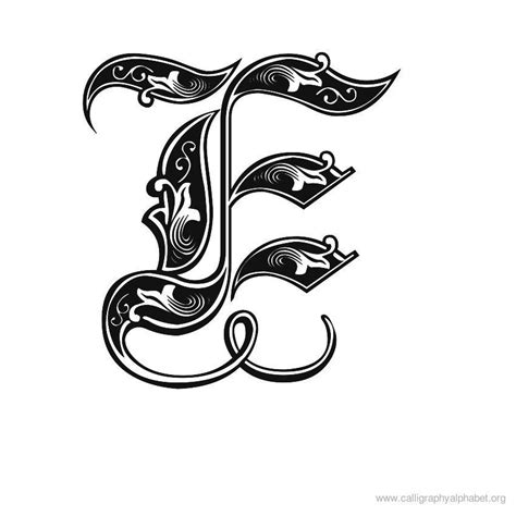 Image result for typography illuminated roman E | Calligraphy alphabet ...