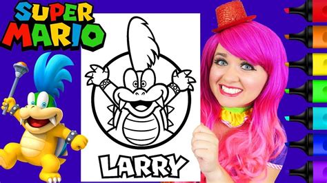 Coloring Larry Koopa Super Mario Nintendo Coloring Page Prismacolor ...