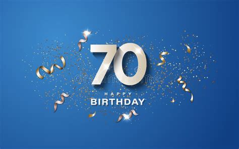 Happy 70th Birthday Banner stock illustration. Illustration of 21st - 6976511