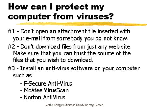 How can I protect my computer from viruses?