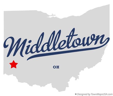 Middletown Ohio On Map - Cherie Benedikta