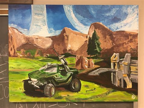 I was inspired by the Halo painting last week. : r/gaming